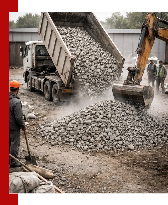 Доставка дробленого бетона в Тынде оптом и в розницу