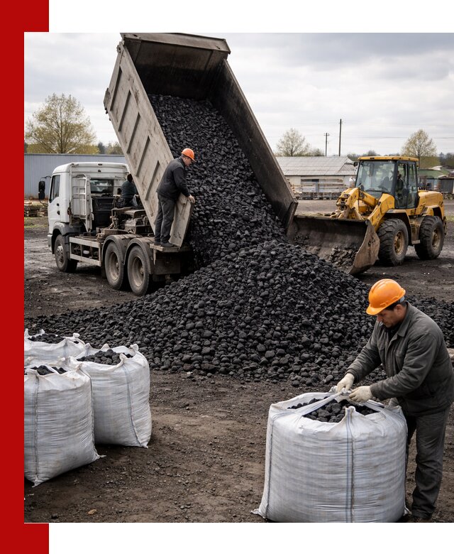 Доставка каменного угля в Тынде оптом и в розницу