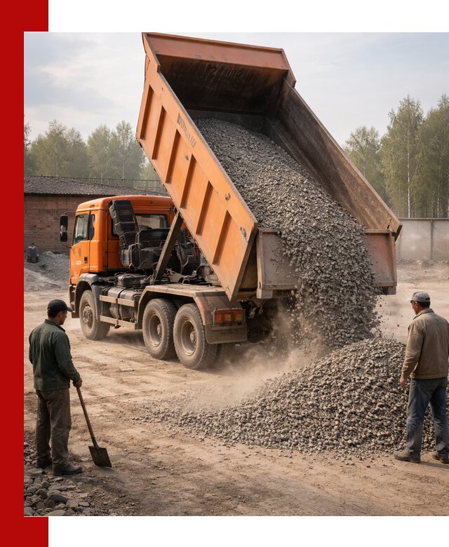 Доставка самосвалом 20 м3 в Тынде быстро и надежно