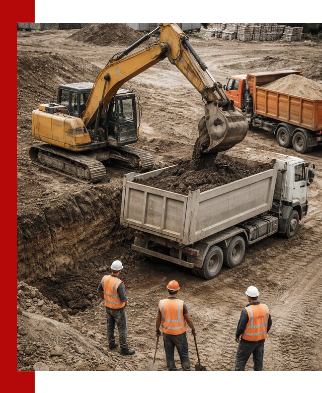 Разработка грунта для строительства и благоустройства в Тынде