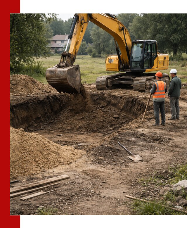 Рытье котлована под фундамент в Тынде (быстро и недорого)