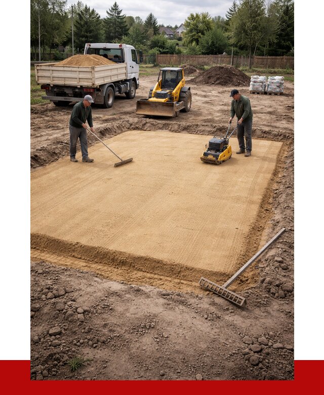 Устройство песчаной подушки в Тынде от 4625 р. ПРОНЕРУДТнд