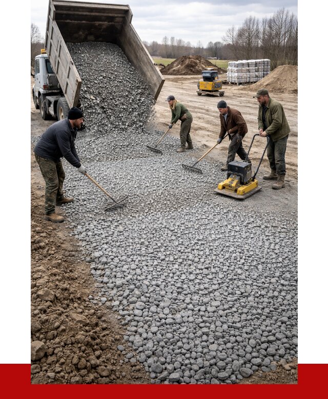 Устройство щебеночной подушки в Тынде от 4625 р. ПРОНЕРУДТнд